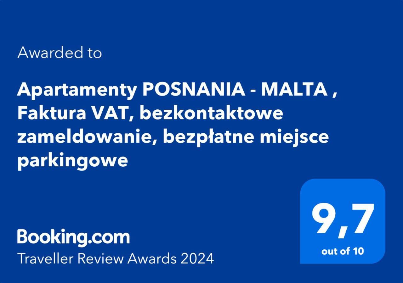 Totu Today - Posnania - Malta Apartamenty , Faktura Vat, Self Check-In, Bezplatny Parking Poznan Exterior foto